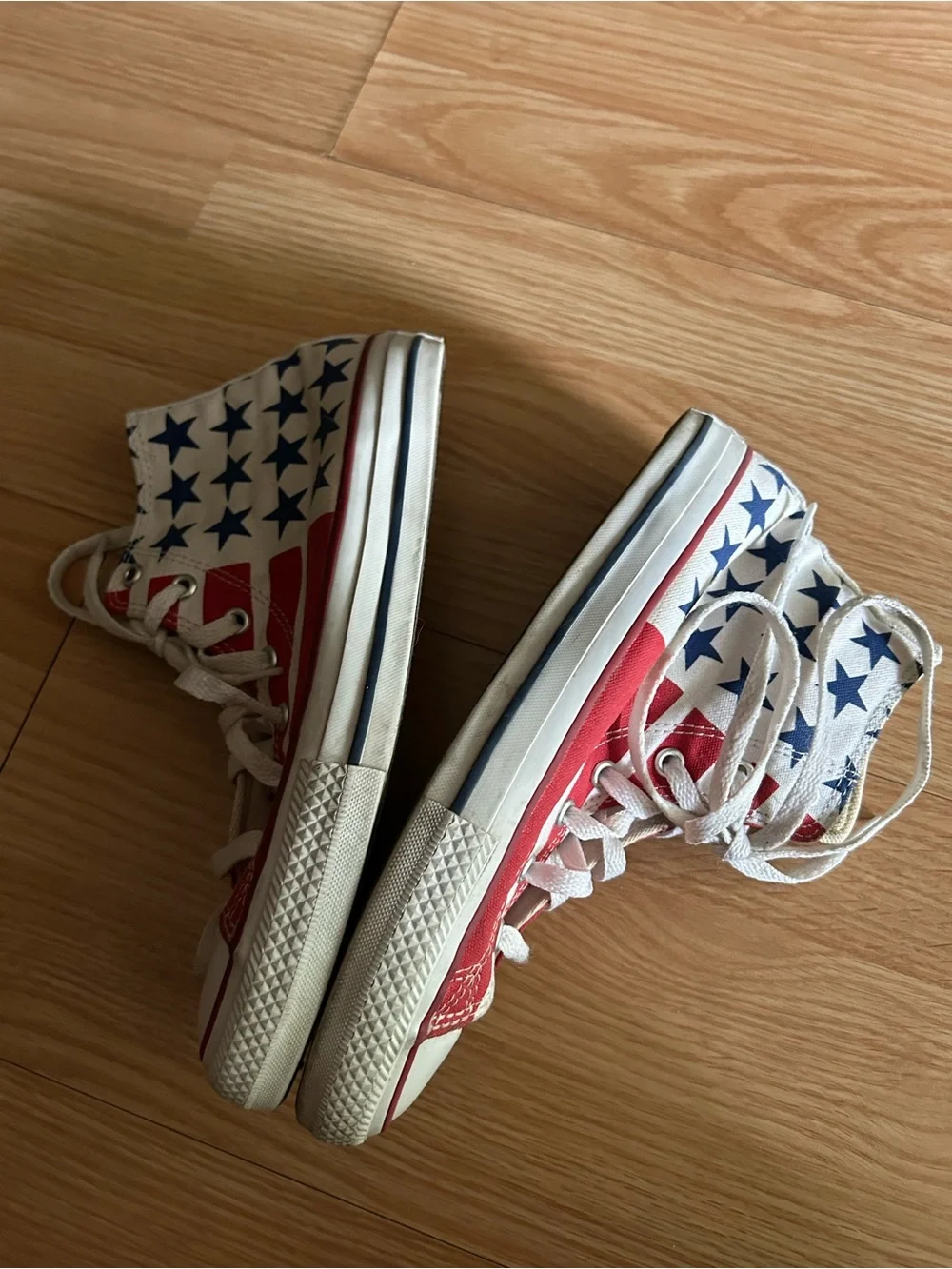 Converse All Star Taylor Red White Blue USA Sneakers Juniors 5
